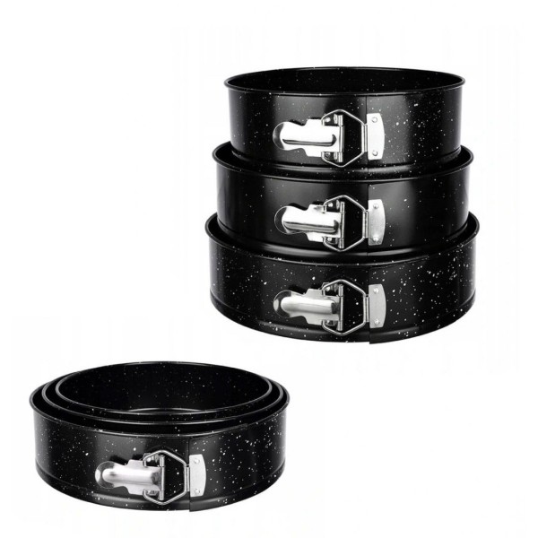 Zestaw tortownic Brunbeste BB-1028, blaszane non-stick 22/24/26 cm do wypieku ciast