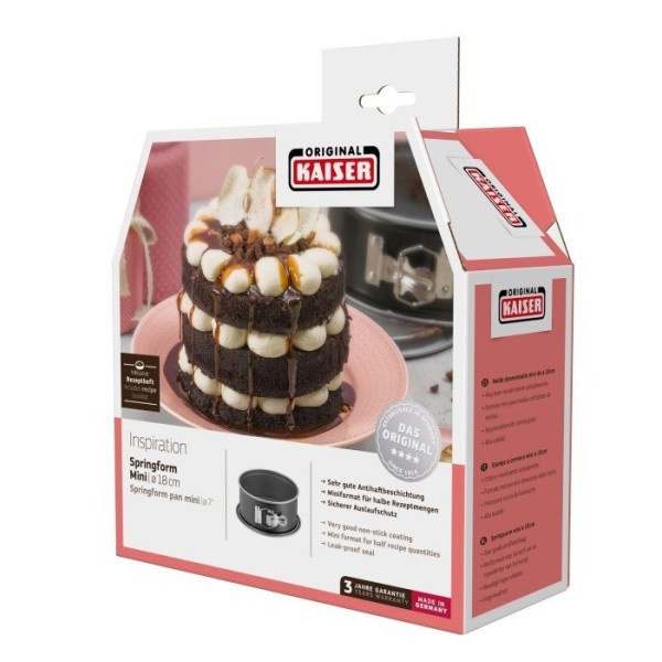 Tortownica, KAISER, Inspiration Mini 18 cm — forma do pieczenia ciast
