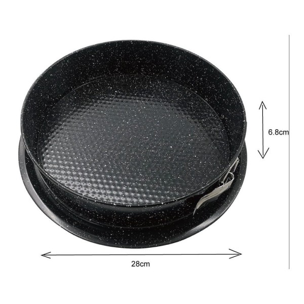 Forma do tortu Kinghoff KH-1784 marmurkowa 28 cm, idealna do pieczenia ciast i deserów