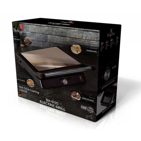 Grill elektryczny, Berlinger Haus BH-9135 — opiekacz do grilla, stołowy