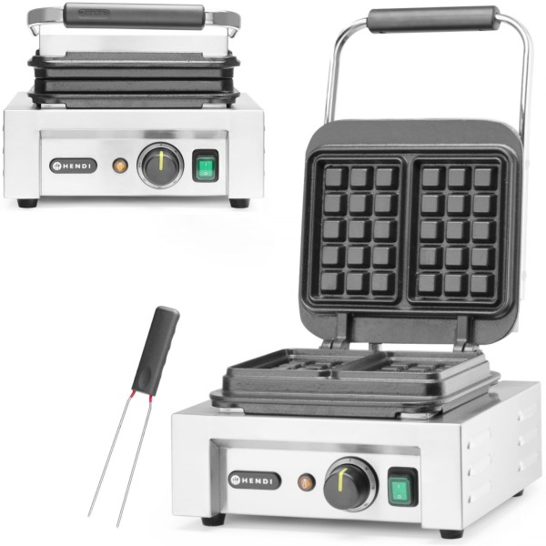 Gofrownica profesjonalna 2 gofry brukselskie duża moc 2200W