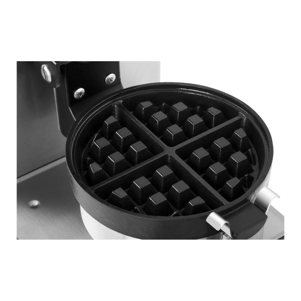 Гофрочарка Rotex RCWM-1300-RE для приготування круглих вафель Ø18 см з обертанням, 1300 Вт