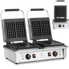 Гофрниця Gofrownica подвійна для 4 бельгійських вафель 2 x 2000 Вт для кухні