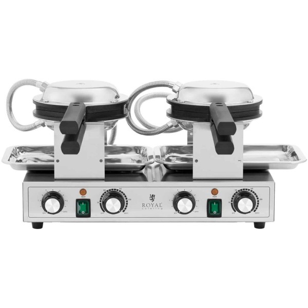 Гофрниця подвійна TEFLON для приготування bubble waffle, 2x1400 Вт