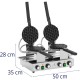 Гофрниця подвійна TEFLON для приготування bubble waffle, 2x1400 Вт