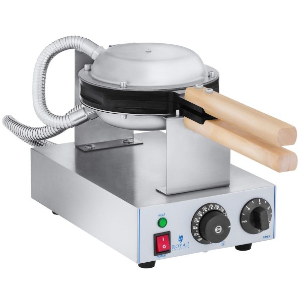 Гофрниця Royal Catering RCWM-1400-B для приготування вафель bubble waffle 1415W