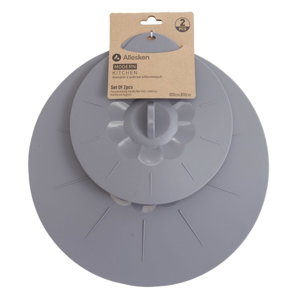 Pokrywki silikonowe Modern Kitchen komplet 20 cm i 30 cm do garnków