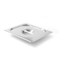 Кришка кухонна Hendi 806951 Kitchen Line сталева з вирізом для ополоника GN 1/4