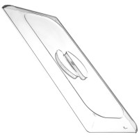 Pokrywka do kuwety do lodów HENDI 807088 płaska poliwęglan 360x165 mm