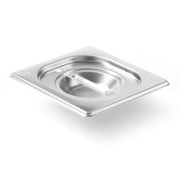 Pokrywka stalowa Hendi 806869 do pojemnika GN 1/6 Kitchen Line do kuchni gastronomicznej