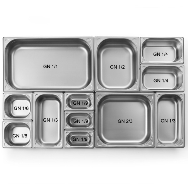 Pokrywka stalowa Hendi 806869 do pojemnika GN 1/6 Kitchen Line do kuchni gastronomicznej