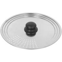 Кришка для каструлі, Brunbeste BB-3465, сталева універсальна 22-26 см з отворами для пару