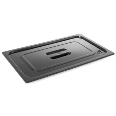 Кришка для гастроємності Hendi 862902 з чорного полікарбонату GN 1/1 для професійної кухні