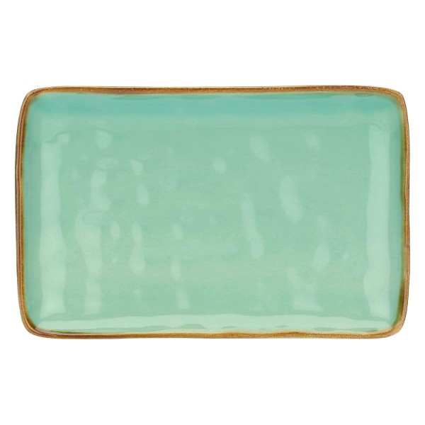 Набір сервировочних прямокутних таць Rose&Tulipani Concerto Verde Acqua 20x13 см, 4 шт.