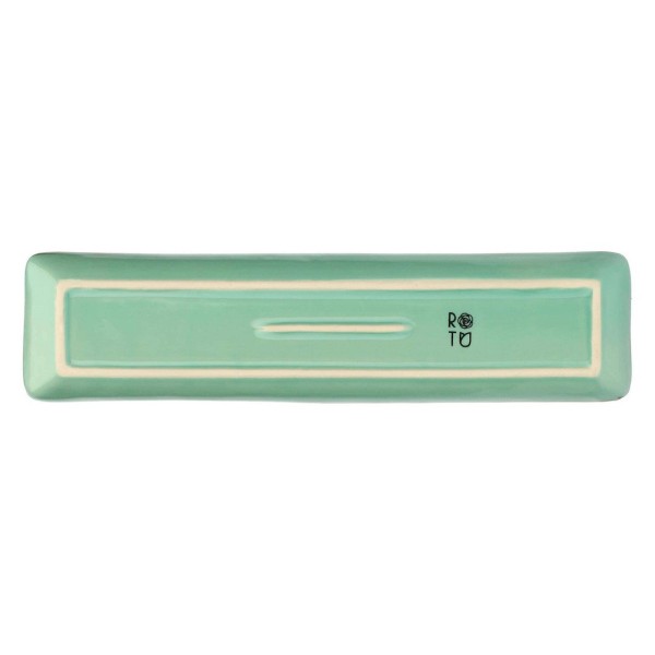 Набір сервісних прямокутних таць Rose&Tulipani Concerto Verde Acqua 32x8 см, 4 шт.