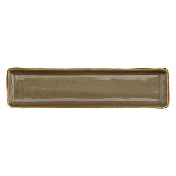 Набір сервізних прямокутних таць Rose&Tulipani Concerto Grigio Tortora 32x8 см, 4 шт.