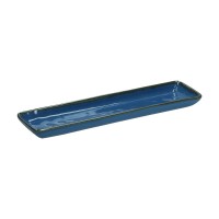 Zestaw tac serwisowych Rose&Tulipani Concerto Blu Avio 4 prostokątne 32x8 cm
