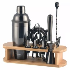 Zestaw barmański Klausberg KB-7584 shaker 16 elementów grafitowy do przygotowania drinków