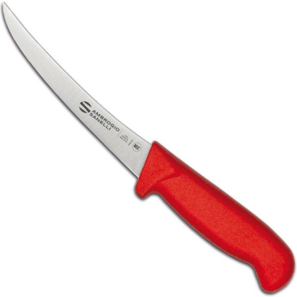 Nóż do trybowania Supra Colore HACCP 130/290 mm czerwony do precyzyjnego filetowania