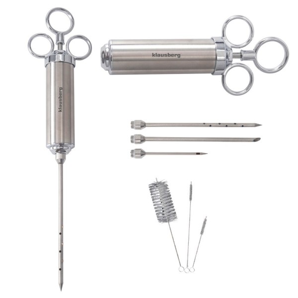 Шприц для маринування, Klausberg KB-7842, 60 мл, сталь — для маринування та соління м’яса