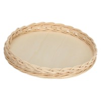 Kosz wiklinowy La Porcellana Bianca Midollino do naczynia Tarty 28 cm
