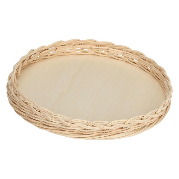Kosz wiklinowy La Porcellana Bianca Midollino do naczynia Tarty 28 cm