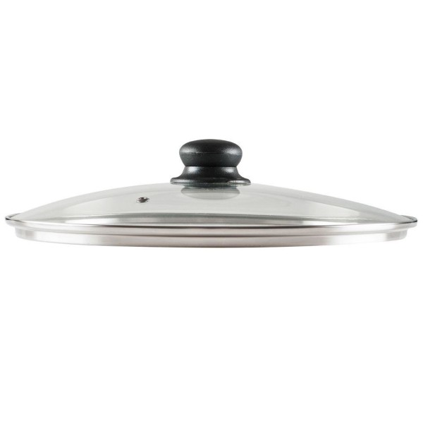 Термостійка скляна кришка для каструль та сковорідок 30 см VILDE 199029