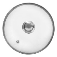 Термостійка скляна кришка для каструль, сковорідок та сотейників 24 см ORION 122580