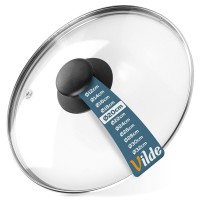 Термостійка скляна кришка для каструль та сковорідок 20 см VILDE 199024