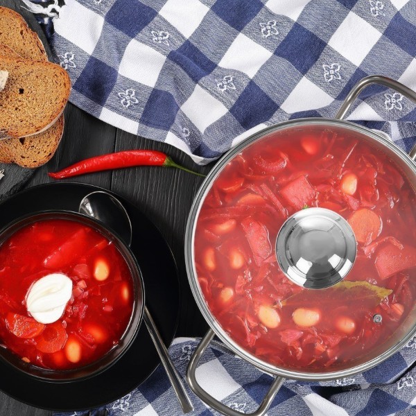 Термостійка скляна кришка для каструль, сковорідок та сотейників 20 см ORION 122578