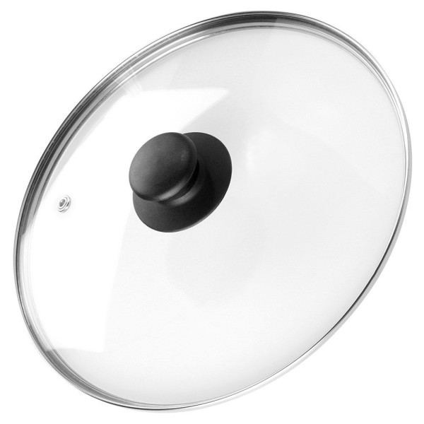 Термостійка скляна кришка для каструль та сковорідок 24 см VILDE 199026