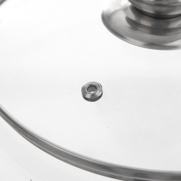 Термостійка скляна кришка для каструль, сковорідок та сотейників 26 см ORION 122581