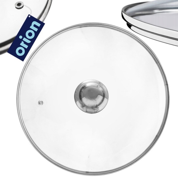Термостійка скляна кришка для каструль, сковорідок та сотейників 26 см ORION 122581