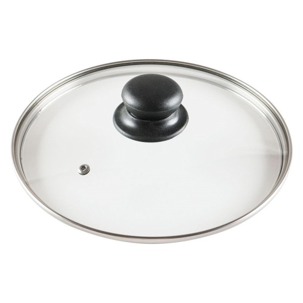 Термостійка скляна кришка для каструль та сковорідок 22 см VILDE 199025