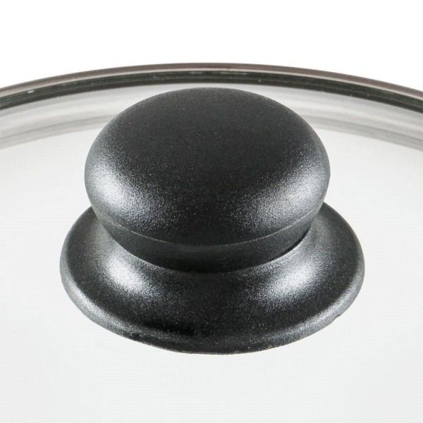 Термостійка скляна кришка для каструль та сковорідок 22 см VILDE 199025