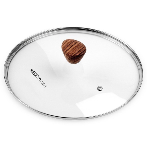 Універсальна скляна кришка для каструлі та сковорідки NATURE 26 см NAVA 10-144-153