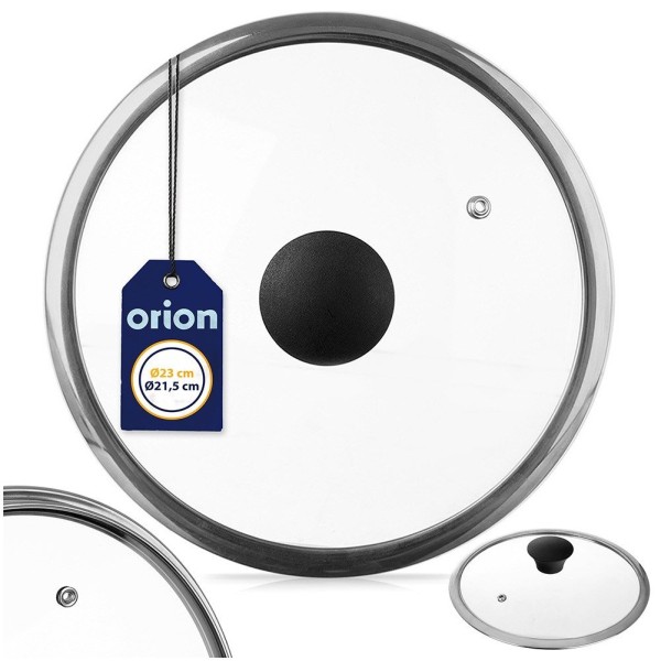Pokrywka do garnka, patelni i szybkowaru Orion 126330 23 cm — szkło
