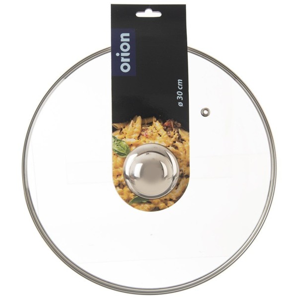 Термостійка скляна кришка для каструль, сковорідок та сотейників 30 см ORION 122598