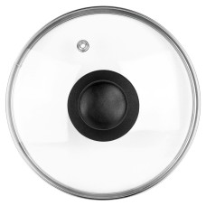 Кришка, VILDE 199022, скляна жаростійка 16 см — для каструль і сковорідок, герметична ручка