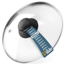 Кришка, VILDE 199023, скляна жаростійка 18 см для каструлі чи сковороди