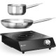 Przenośna kuchenka indukcyjna z rondlem i patelnią 3500 W