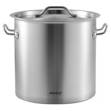 Каструля, Kinghoff, KH-1961: гастрономічна з кришкою з нержавіючої сталі 17 л для приготування на професійній кухні