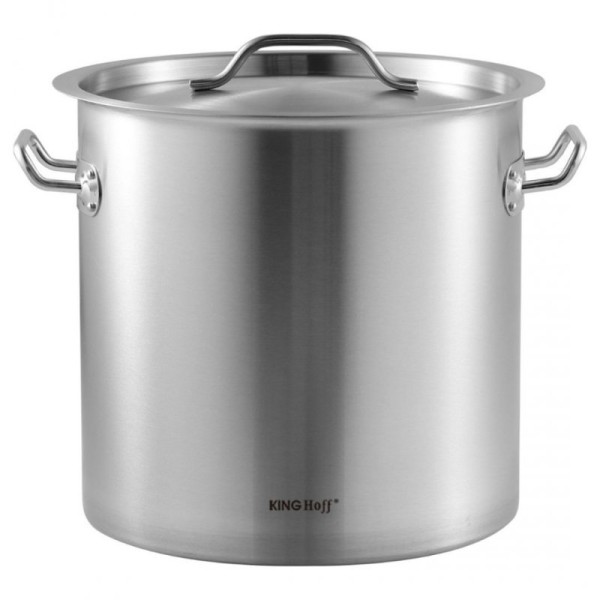 Каструля, Kinghoff, KH-1961: гастрономічна з кришкою з нержавіючої сталі 17 л для приготування на професійній кухні