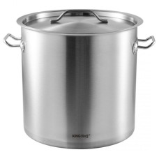 Каструля, Kinghoff KH-1963, гастрономічна 25 л з сталевою кришкою — для професійної кухні