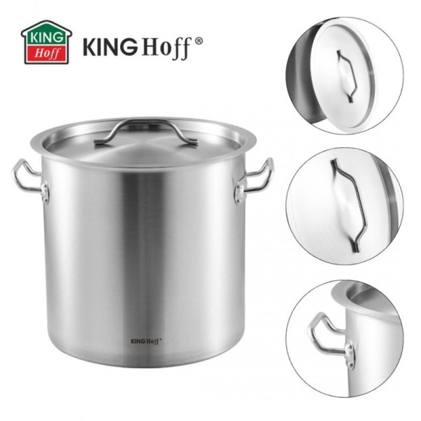 Garnek gastronomiczny Kinghoff KH-1963 25L z pokrywą stalową