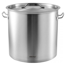Каструля гастрономічна, Kinghoff KH-1965, 36 л, зі сталевою кришкою — для закладів та кейтерингу
