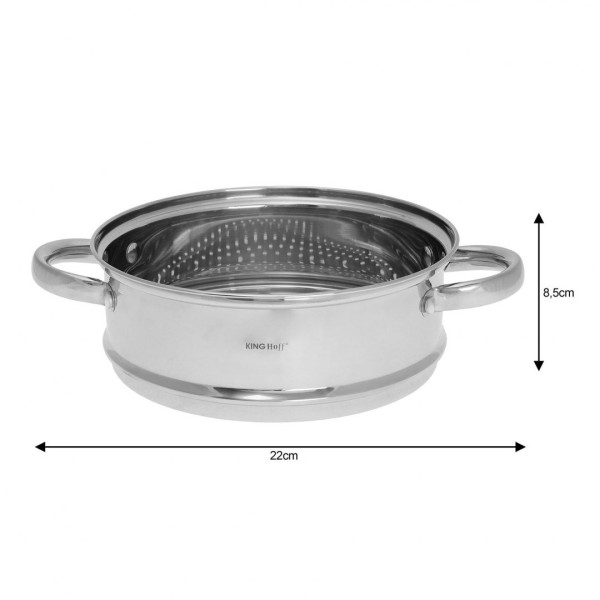 Пароварка Kinghoff KH-1535, Вкладиш 22 см — для готування на парі над каструлею