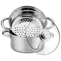 Garnek parowy Kinghoff KH-3315 18 cm, zestaw 3 elementów