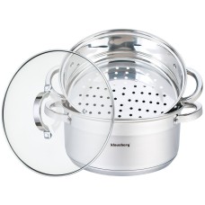 Garnki parowe Klausberg KB-7144 zestaw 3 elementów 24 cm
