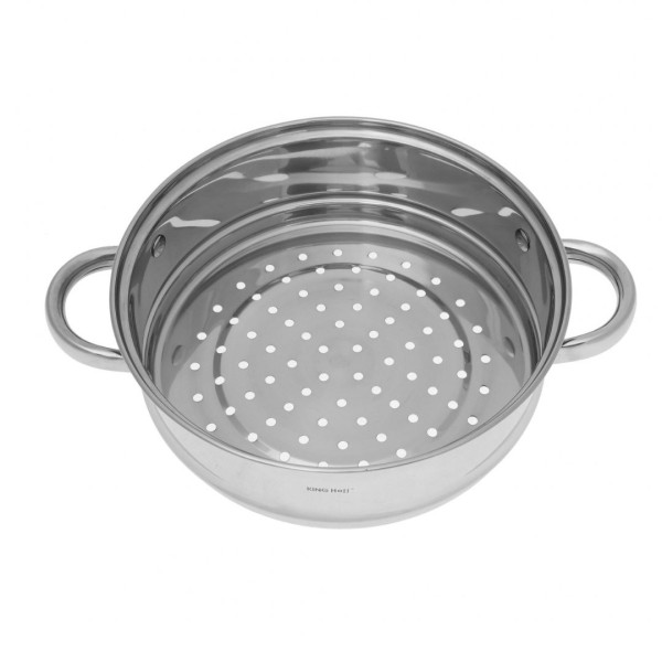 Пароварка-вклад, KingHoff KH-1536, 24 см для приготування на пару в каструлі
